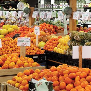 Berkeley Bowl Orange Display